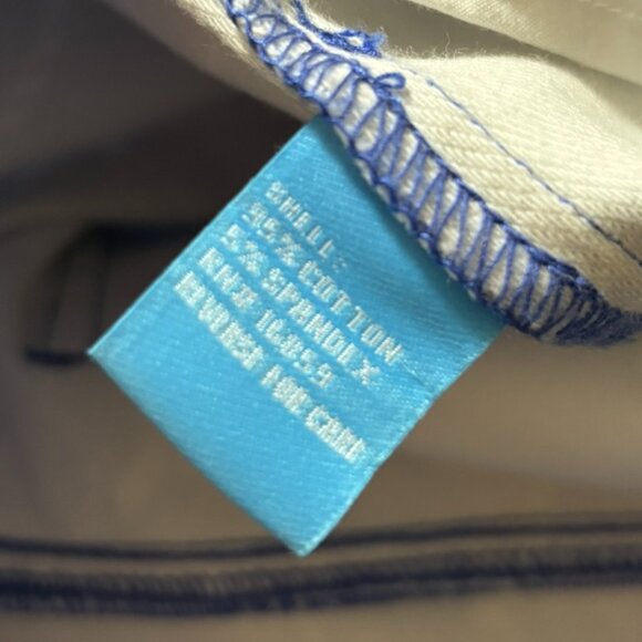 J.McLaughlin Blue & White Nautical Rope Print Jeans Size 10 Stretch Pants - Picture 6 of 6